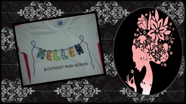 Blusinha nome no varal