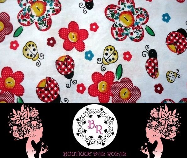 Flores e joaninhas