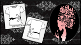 Blusa flor lateral, laço e botões