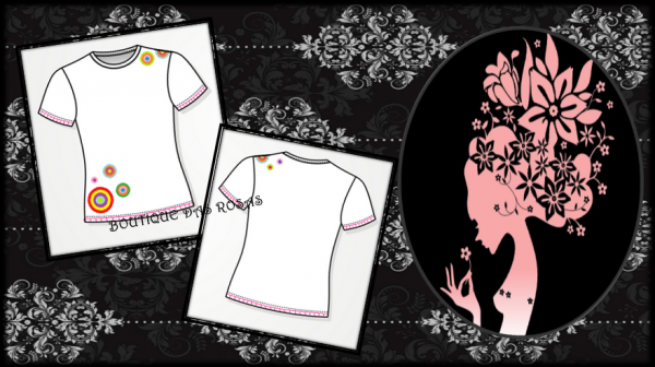 Blusa círculos coloridos